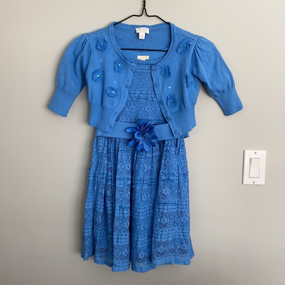 Girls Size 10 Dress and Sweater
